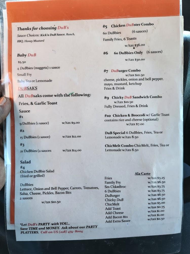 Dubs Menu image 1